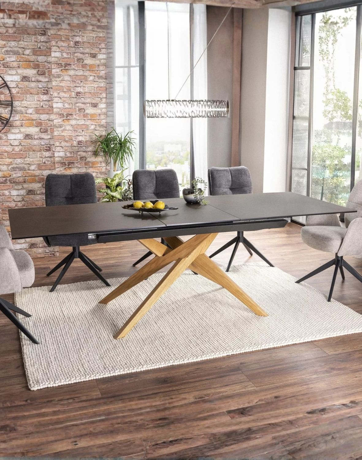 stol loreto ceramic ossido bruno