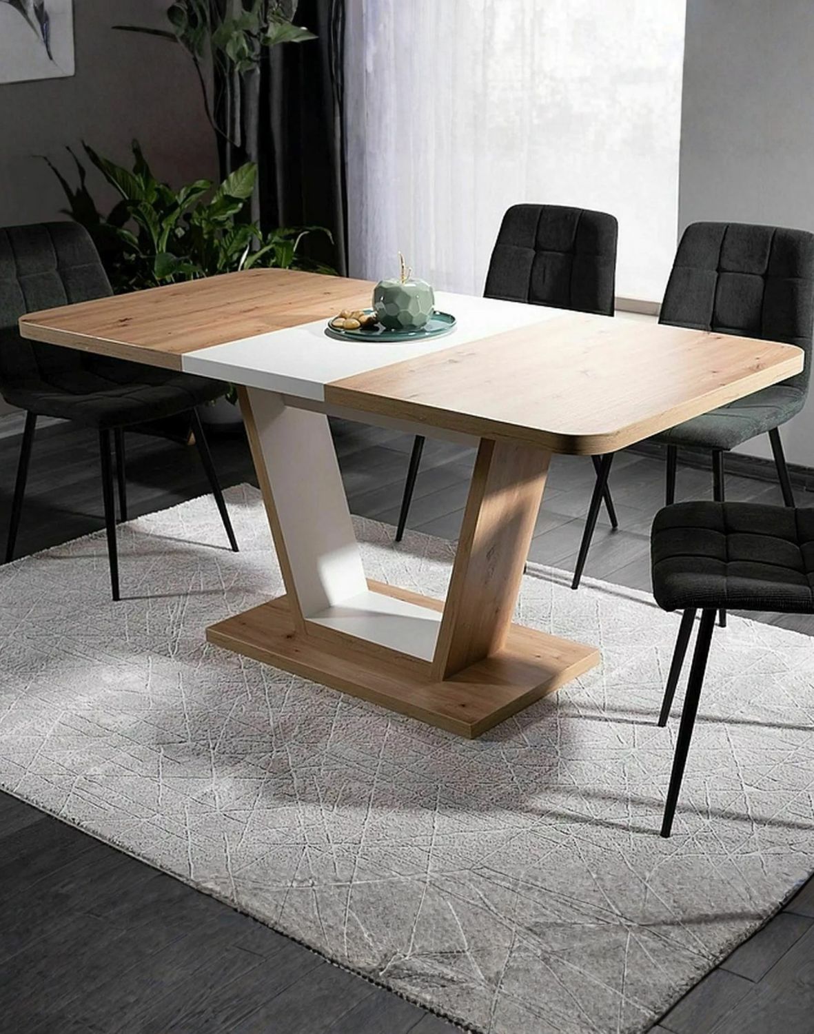 stol nigel dab artisan bialy mat