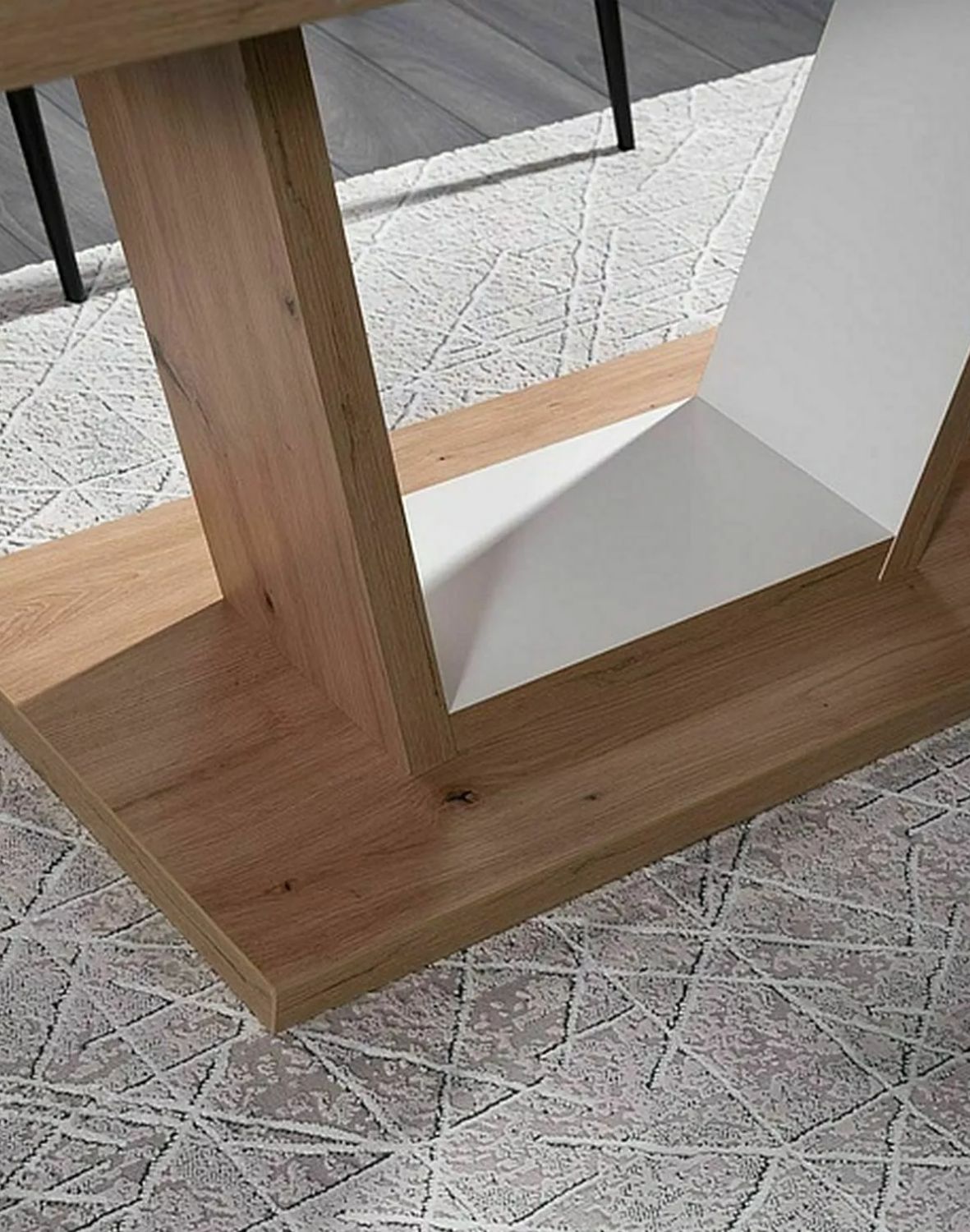 stol nigel dab artisan bialy mat