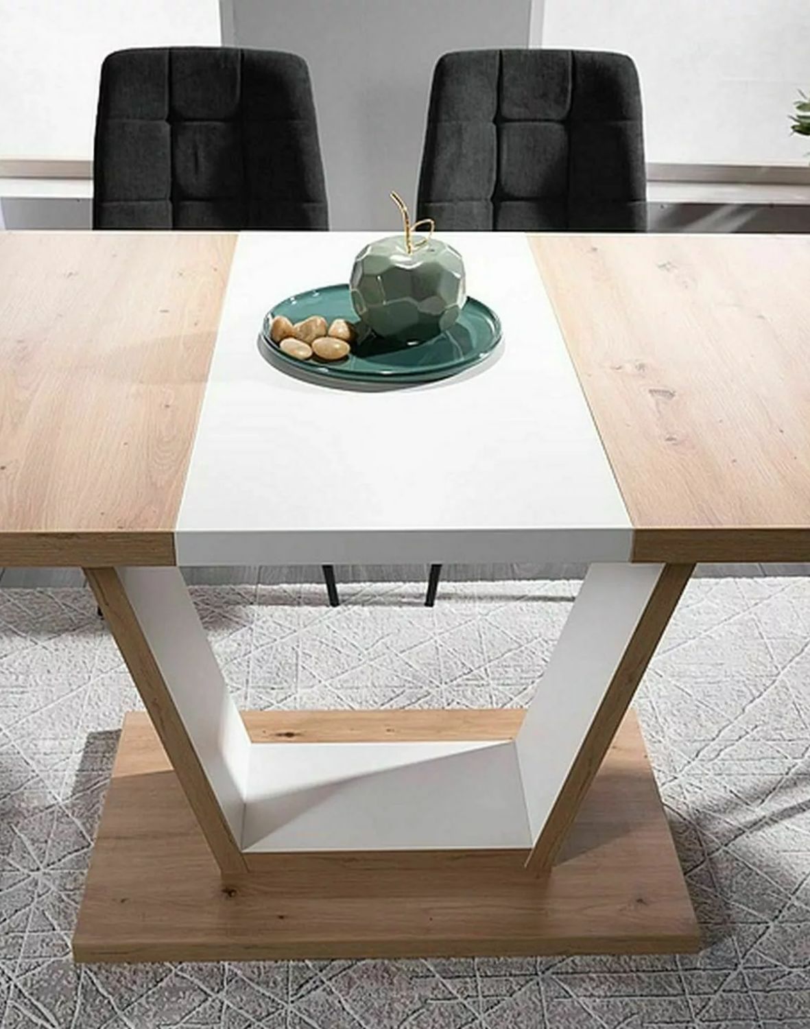 stol nigel dab artisan bialy mat