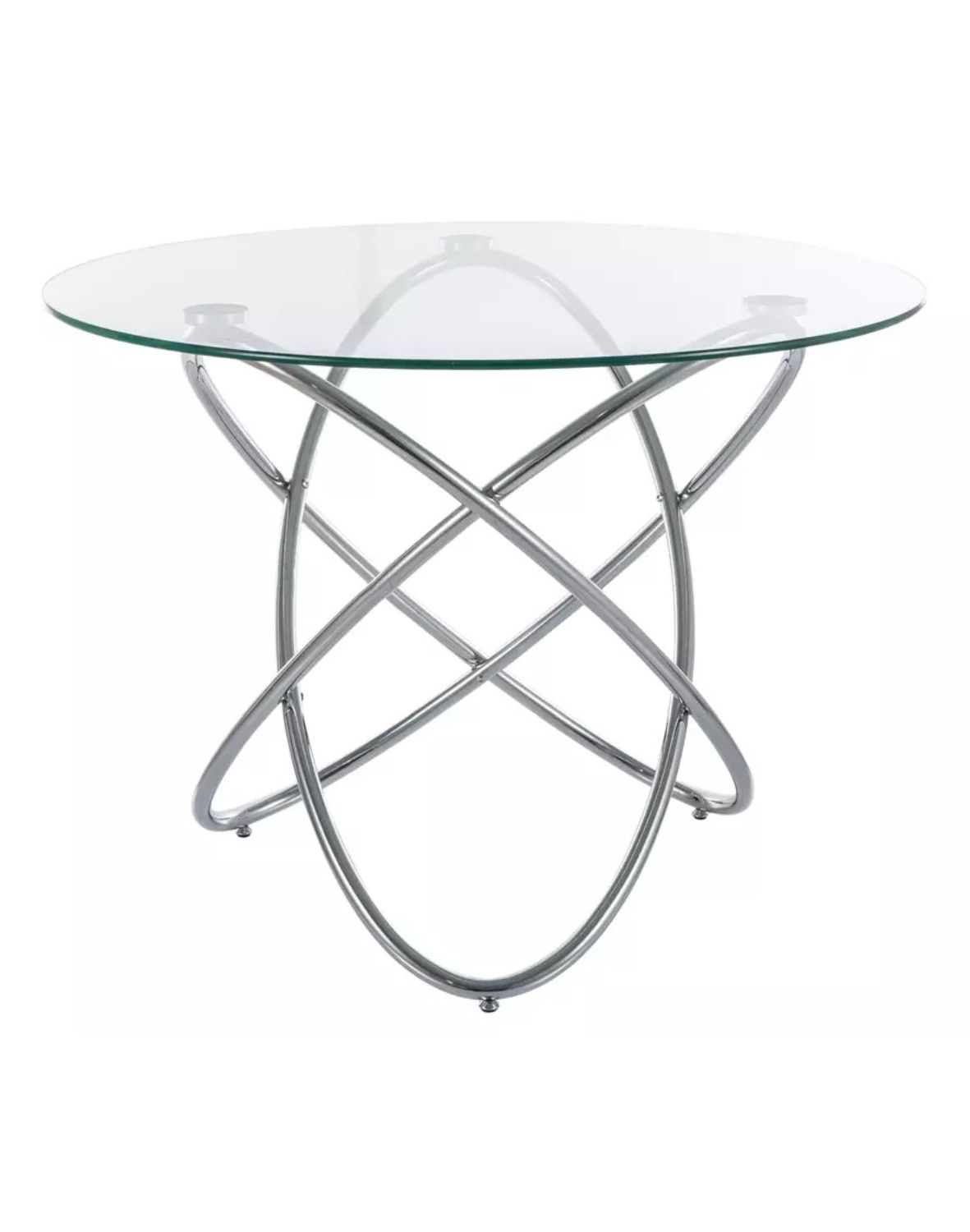 stol orbit transparentny chrom