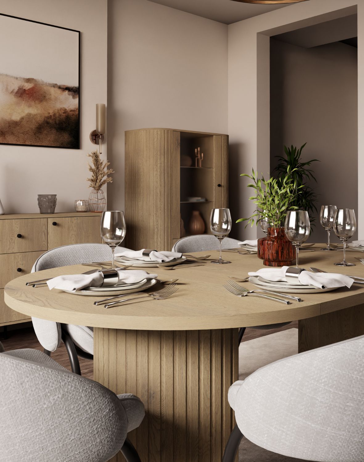 stol ovalio dab cremona