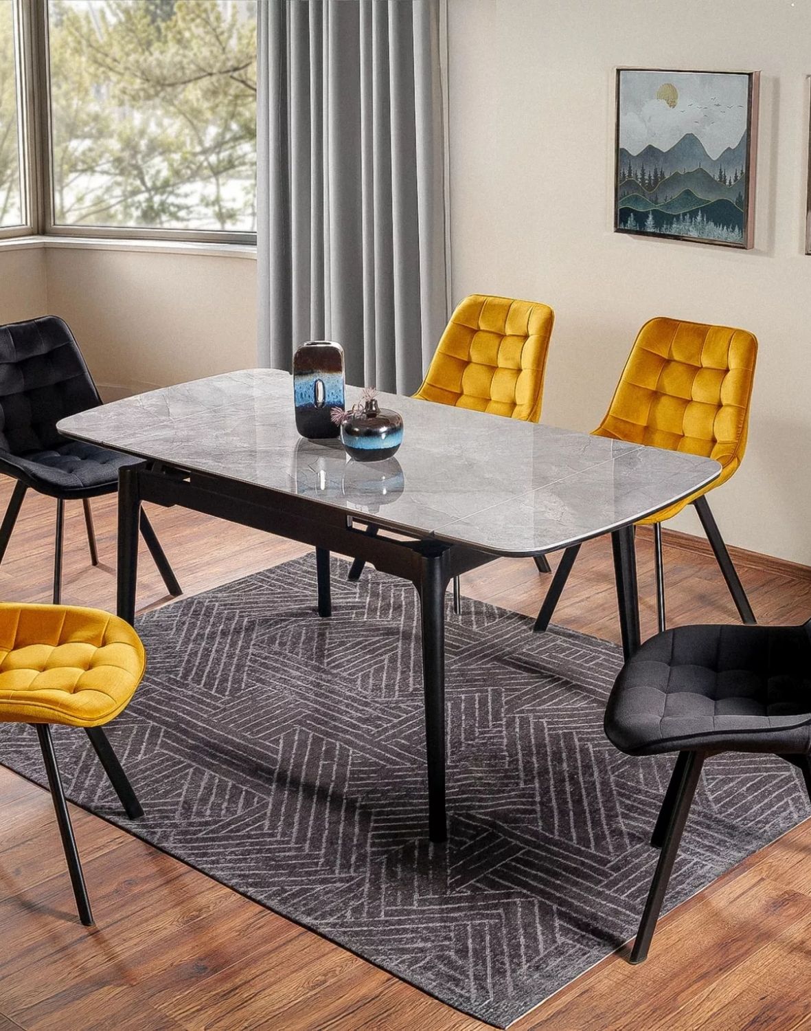 stol sento szary polysk