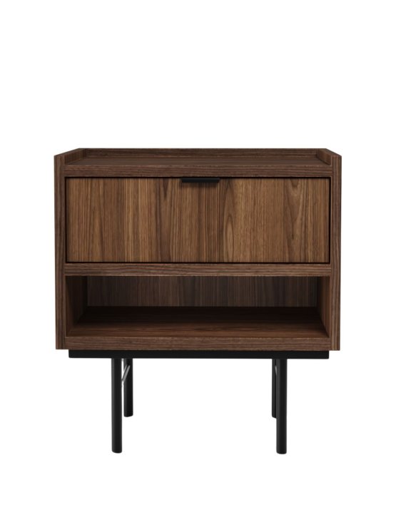 Stolik nocny Edison Brown Warmia Walnut (3300 AB) - OUTLET