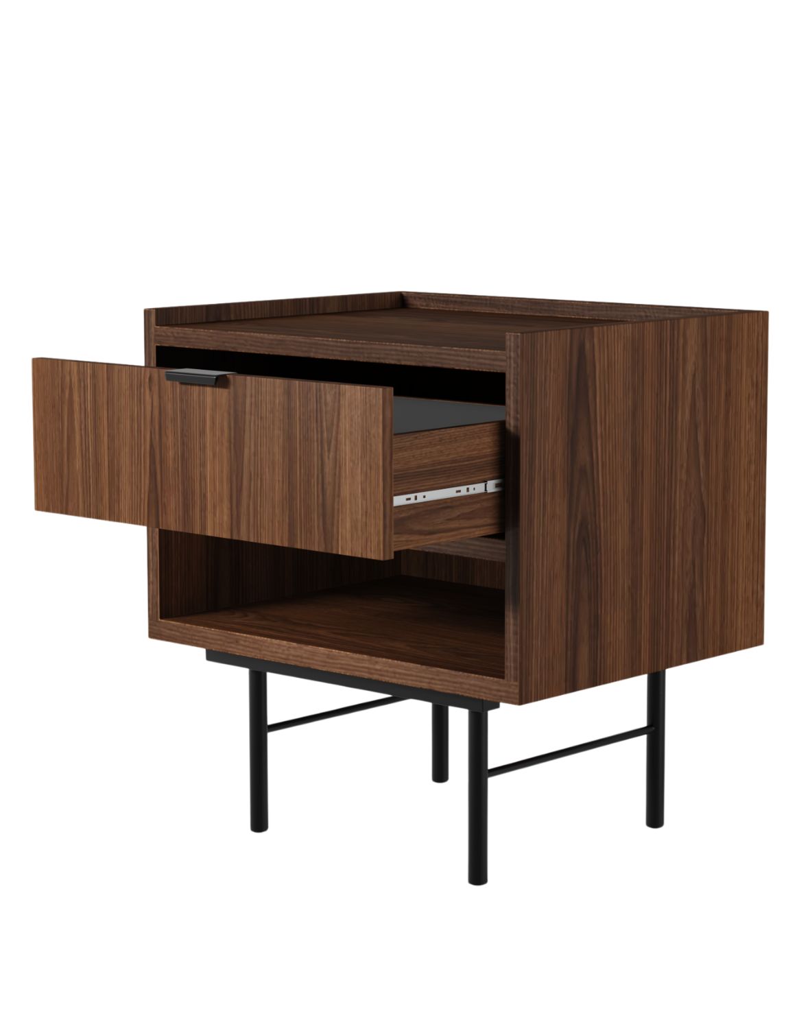 stolik nocny edison brown warmia walnut