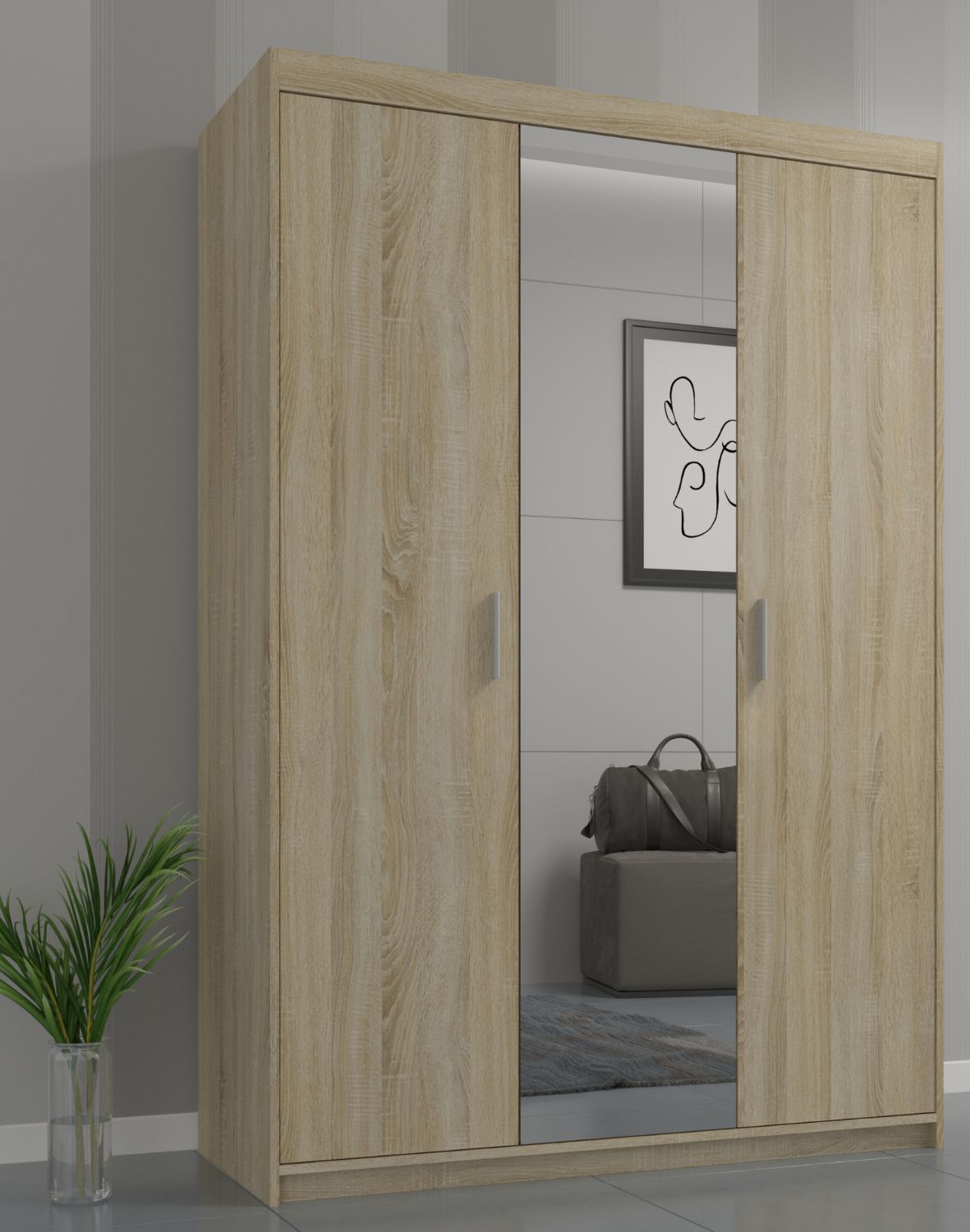 szafa elena 3d1l dab sonoma