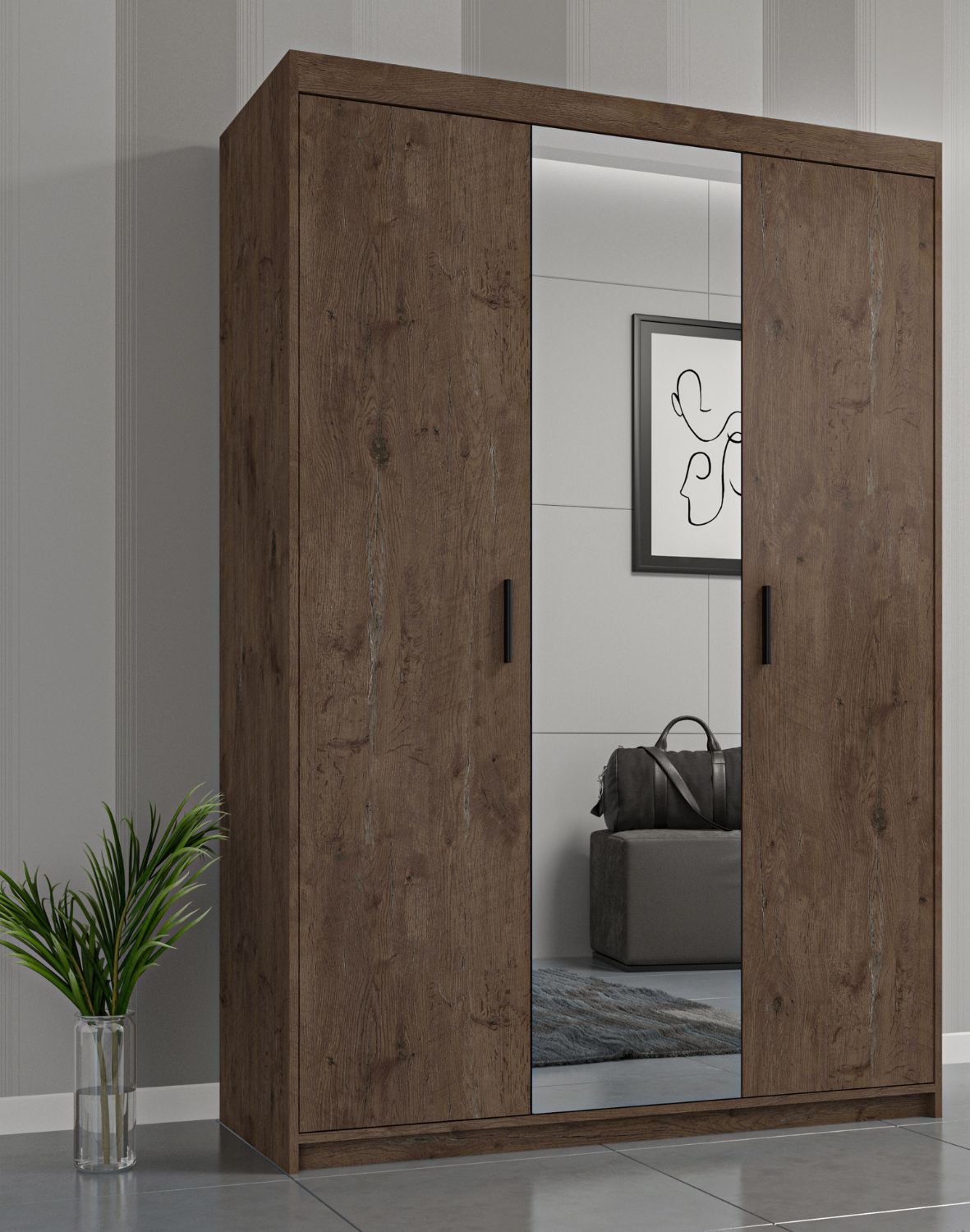 szafa elena 3d1l dab lefkas