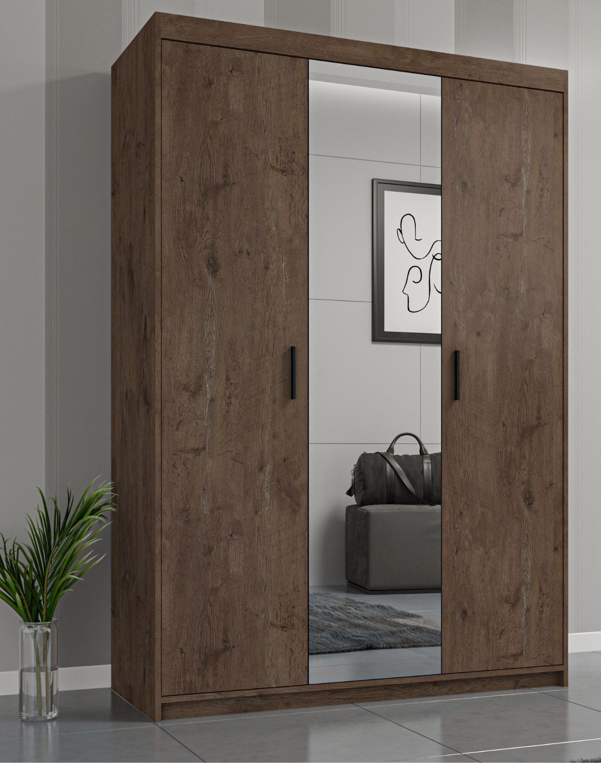 szafa elena 3d1l dab lefkas