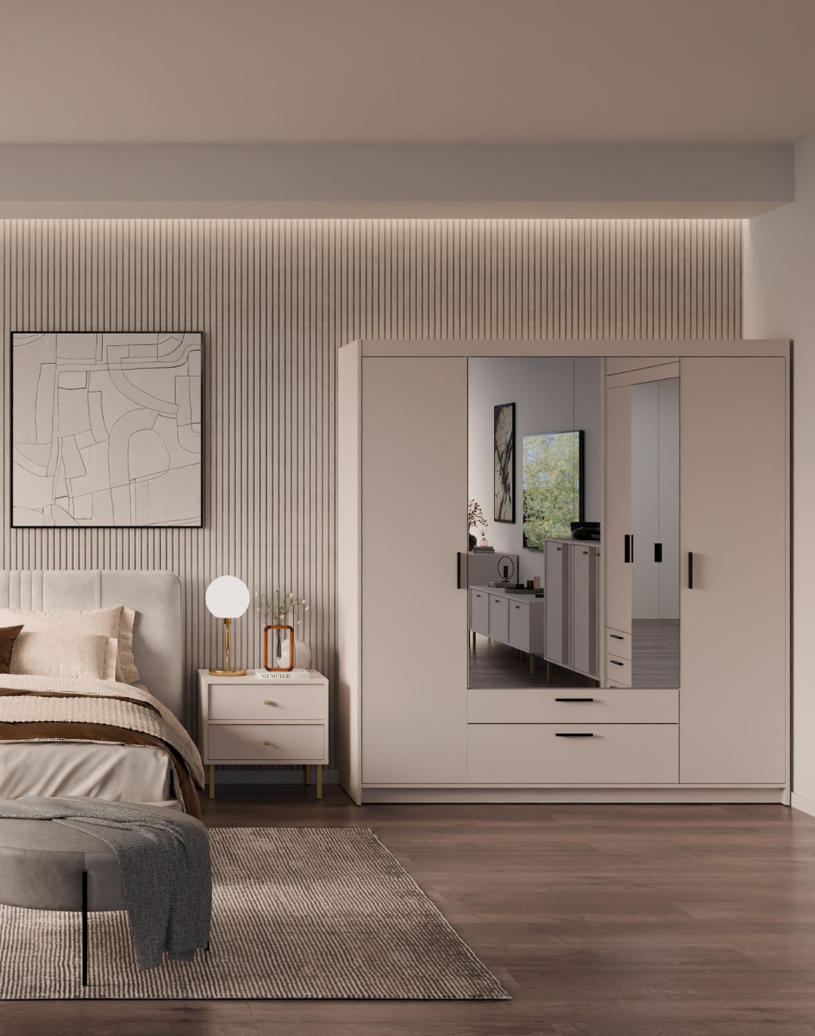 szafa elena 4d2s bp04 z lustrem bez