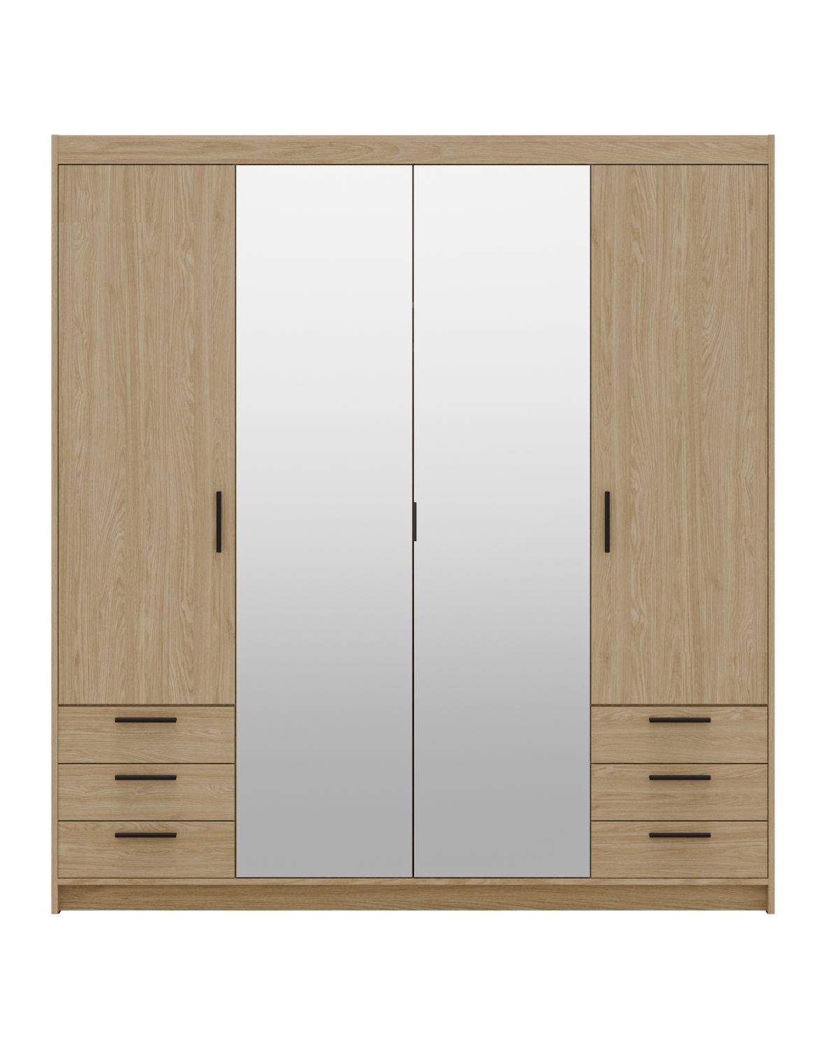 szafa elena 4d6s z lustrem dab olejowany