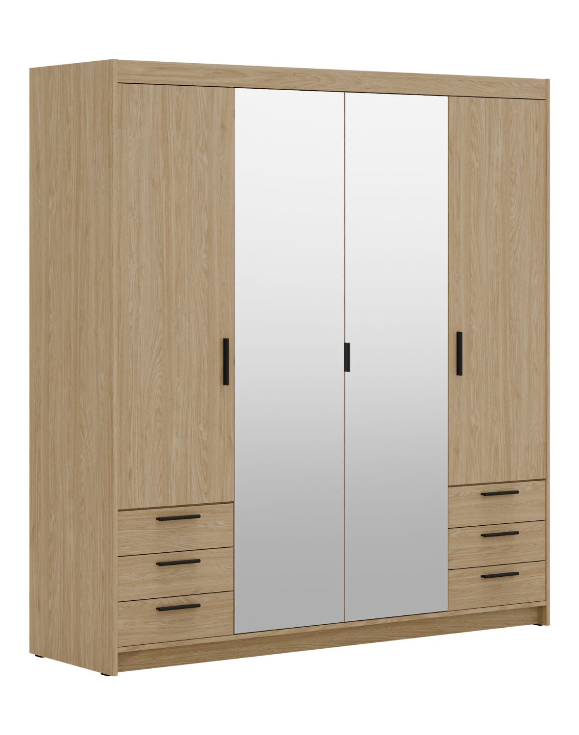 szafa elena 4d6s z lustrem dab olejowany