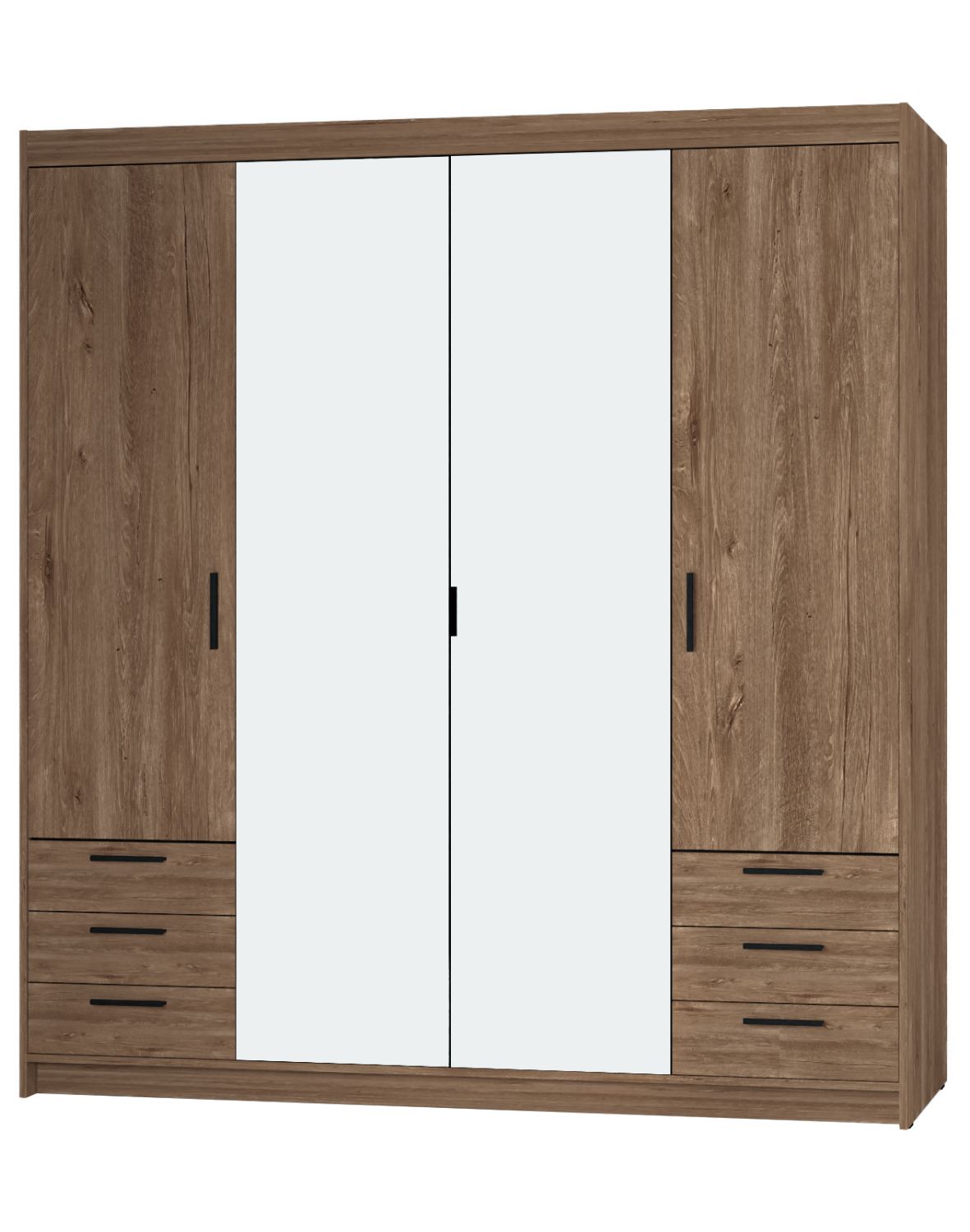 szafa elena 4d6s z lustrem dab lefkas