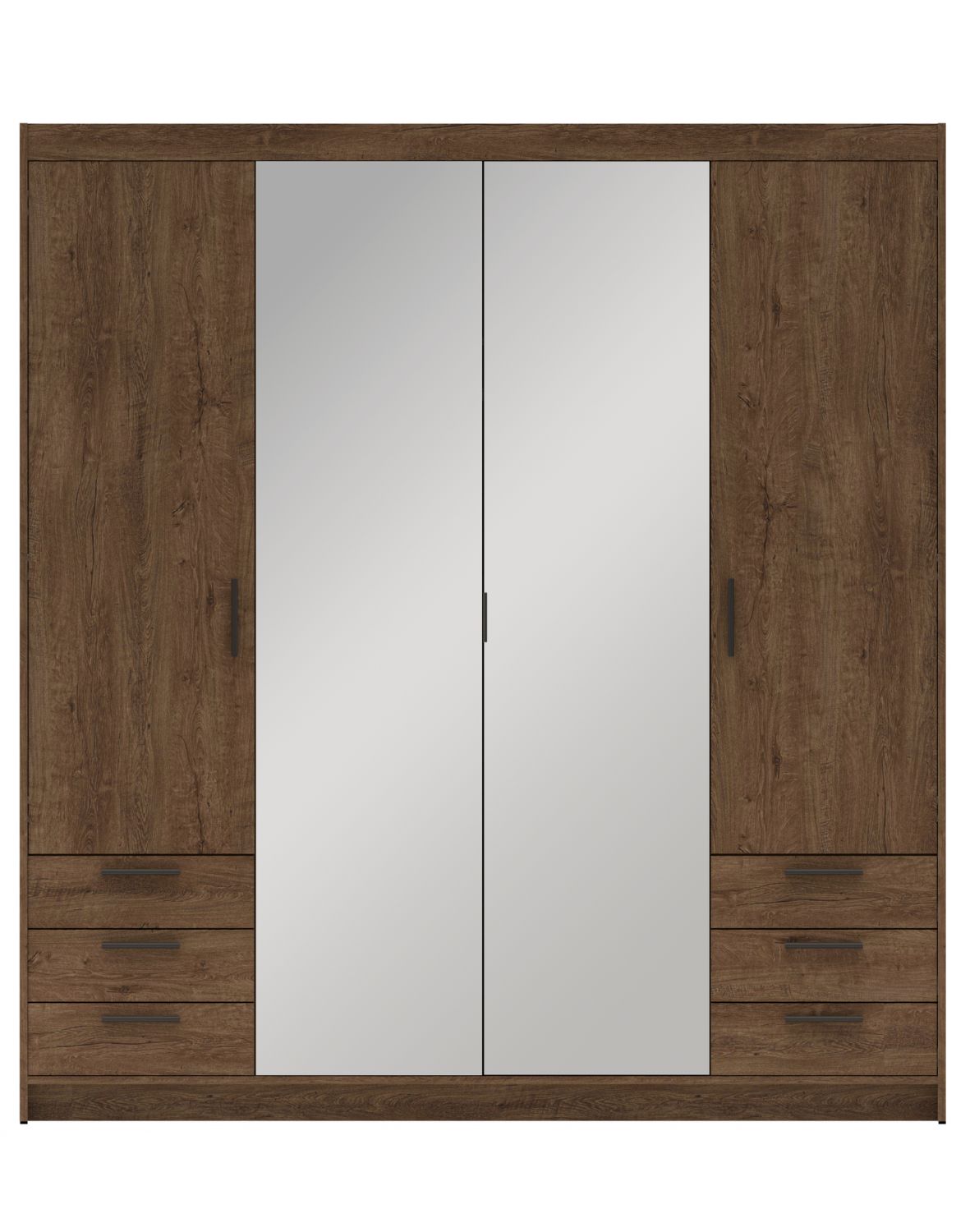 szafa elena 4d6s z lustrem dab lefkas