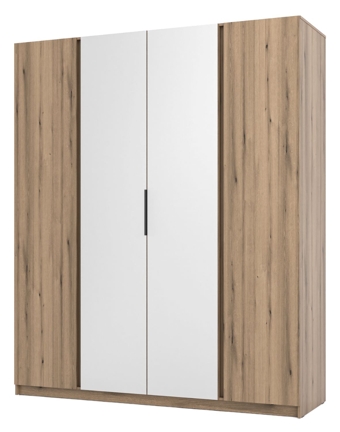 Szafa 4-drzwiowa z lustrami Kaja EV/EV 2F, 2 Lustro, Dąb Evoke