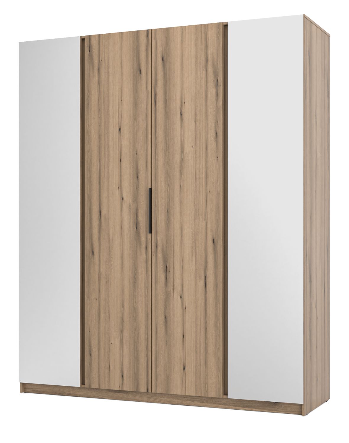 Szafa 4-drzwiowa z lustrami Kaja EV/EV 2 Lustro, 2F Dąb Evok