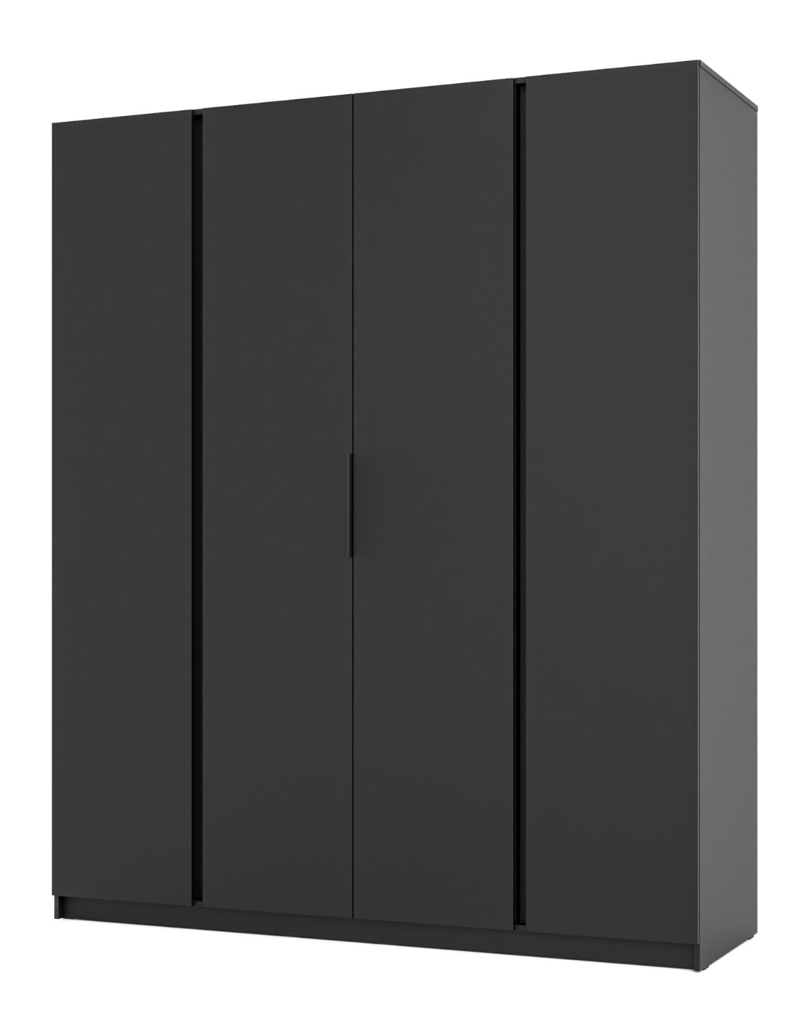 Szafa 4-drzwiowa Kaja BL/BL 4F Czarny