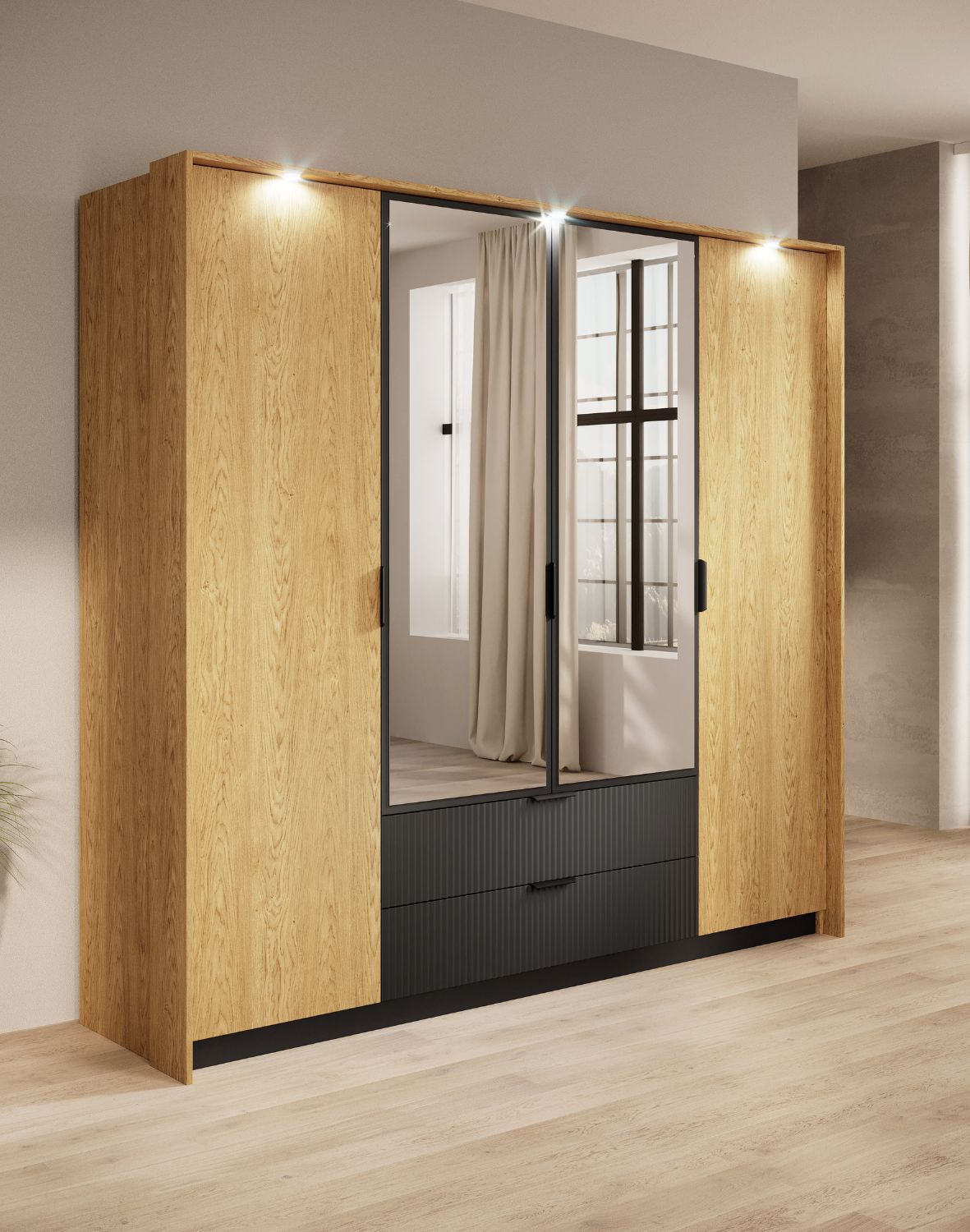 szafa z lustrem baltic a