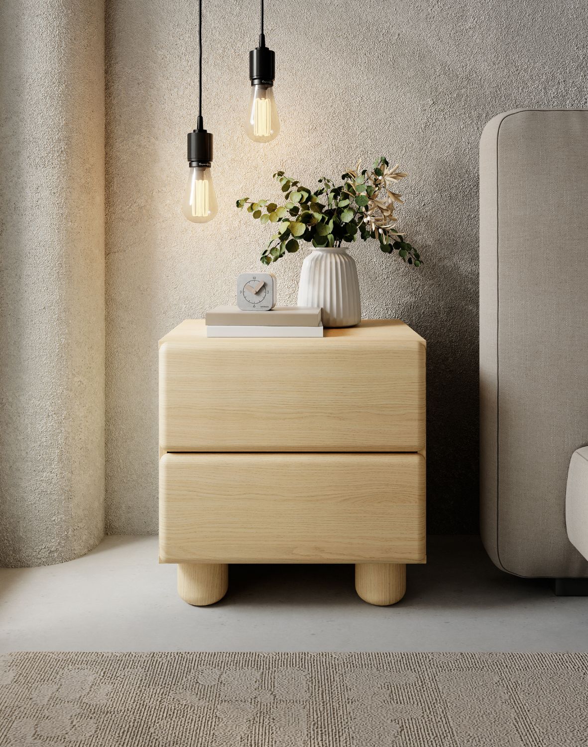 szafka nocna dąb vicenza lomo h