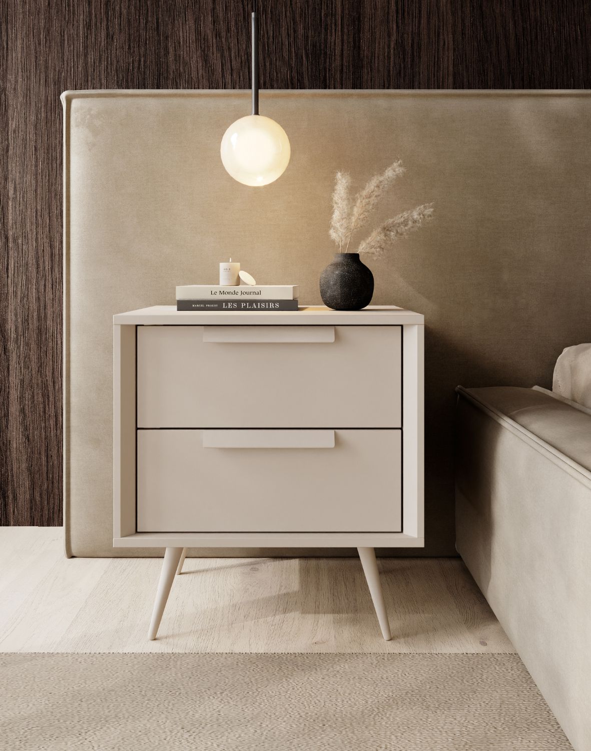 szafka nocna kaszmirowa mavera e