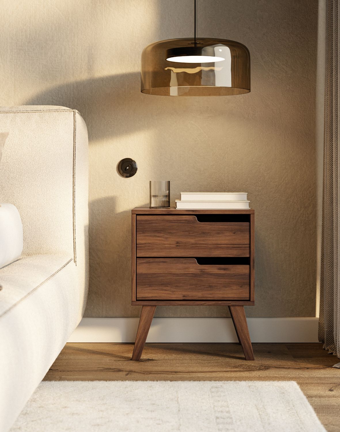 szafka nocna nordelo warmia walnut
