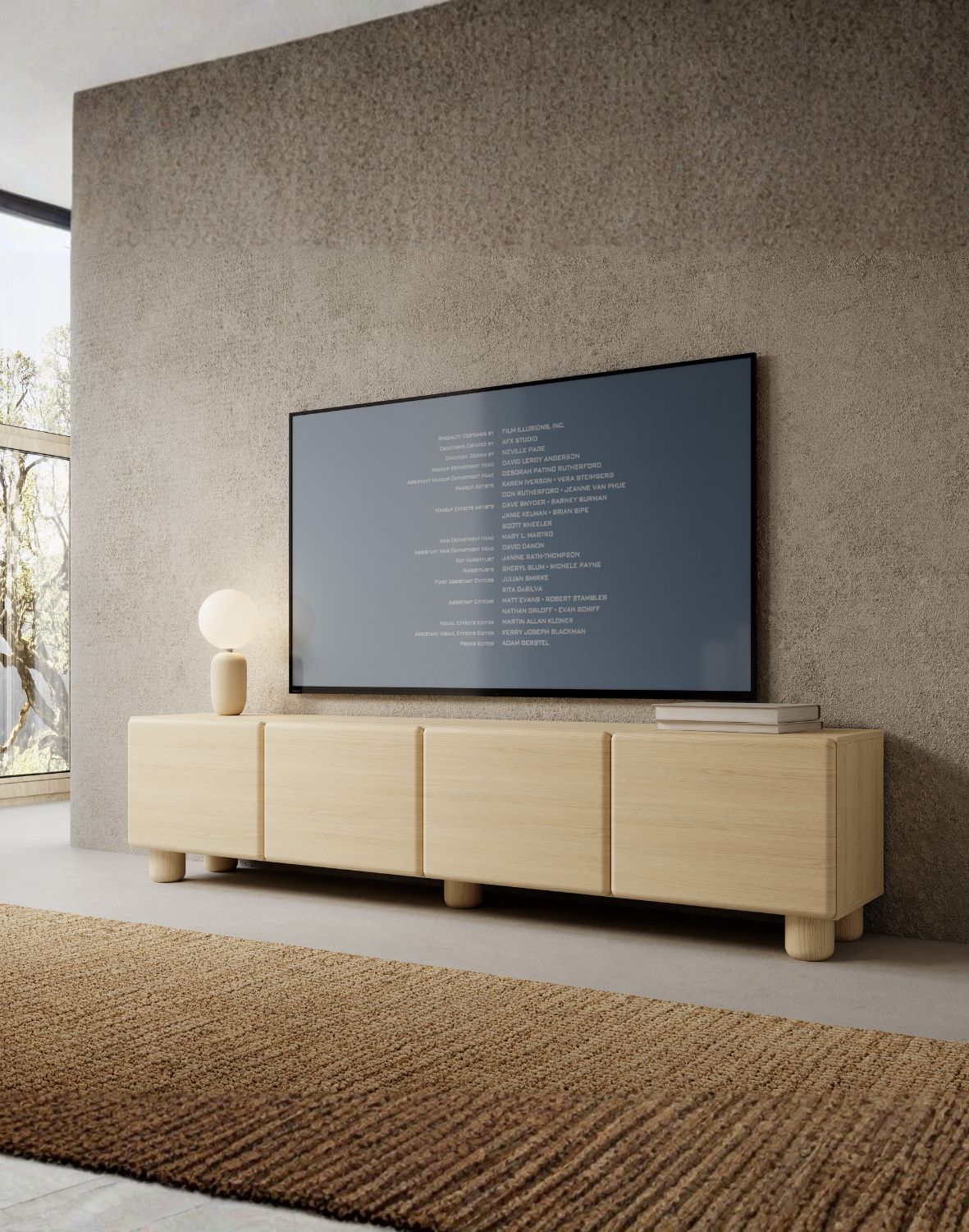 szeroka szafka rtv dąb vicenza lomo f 200 cm