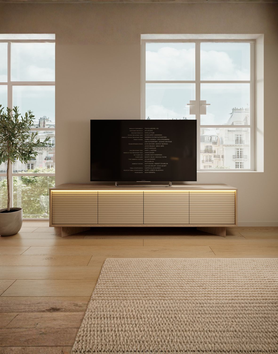 szeroka szafka rtv semi e 200 cm