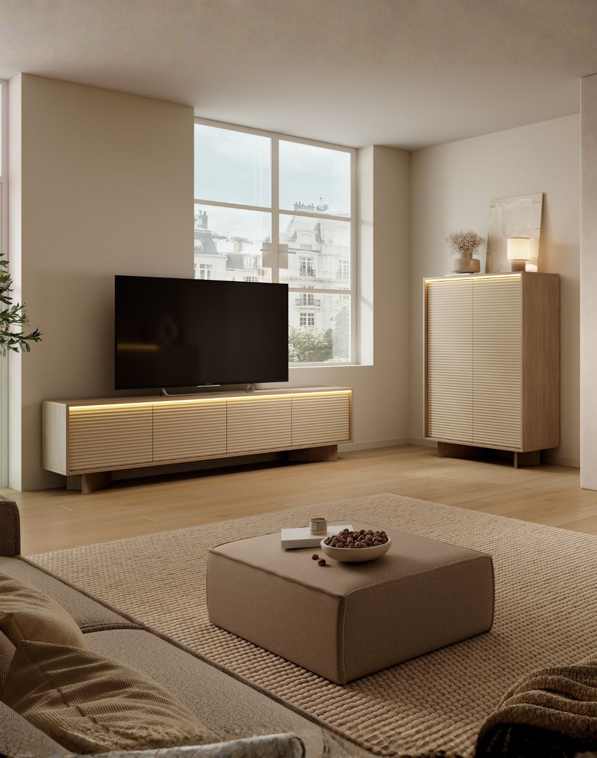 szeroka szafka rtv semi e 200 cm