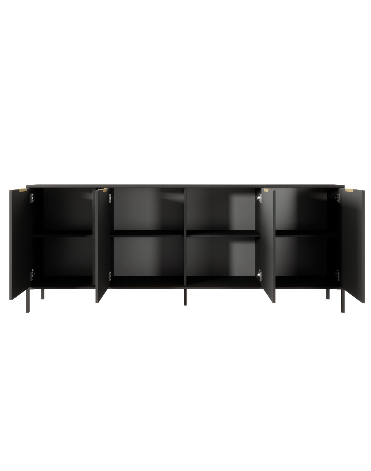 szeroka komoda czarna lars e