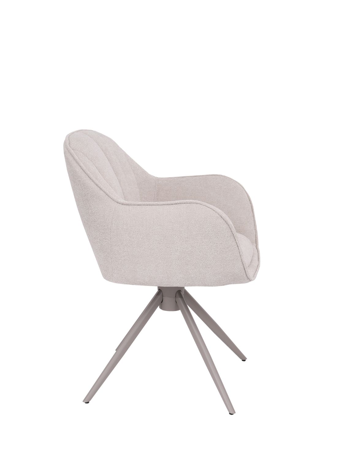 krzesło obrotowe do jadalni tessa, beżowe