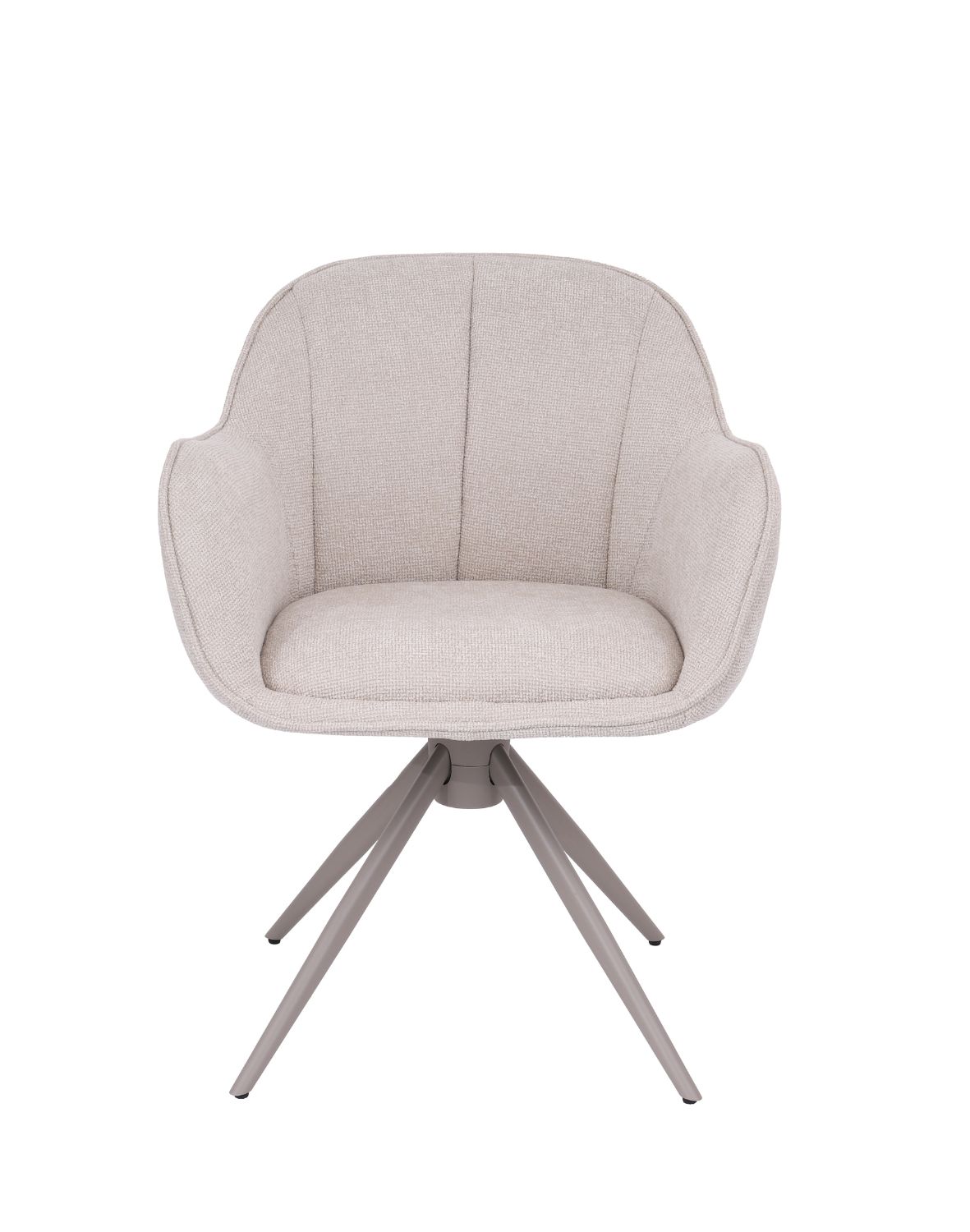 krzesło obrotowe do jadalni tessa, beżowe