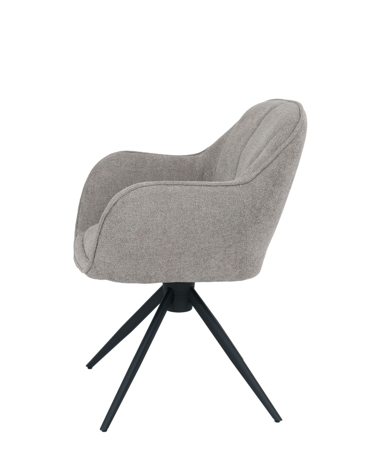 krzesło obrotowe do jadalni tessa, ciemnobeżowe