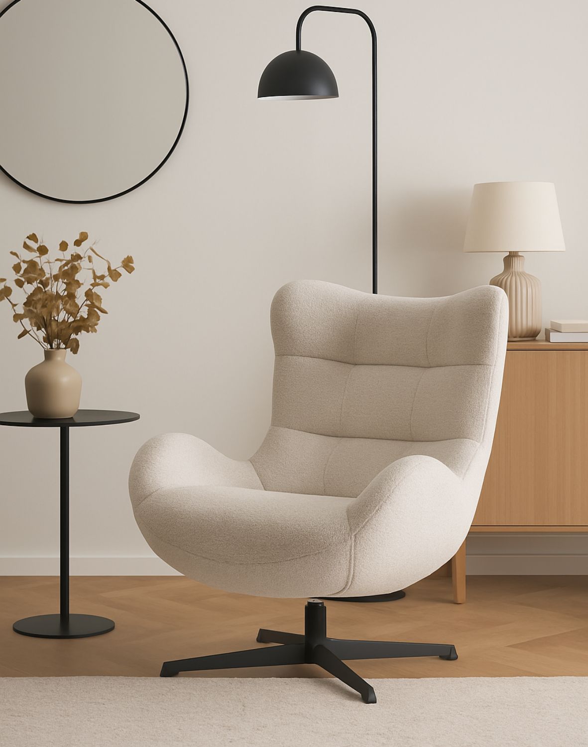 fotel obrotowy velo, beżowy (fs77)