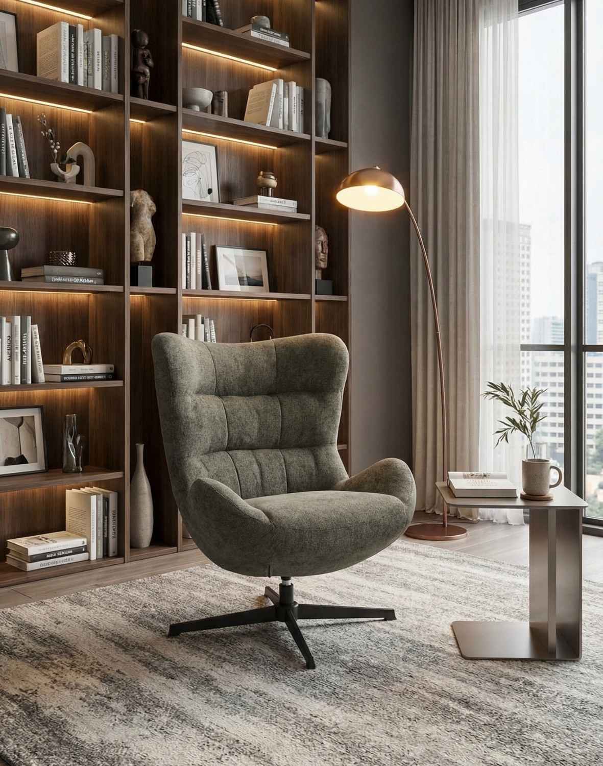 fotel obrotowy velo, zielony (fs77)