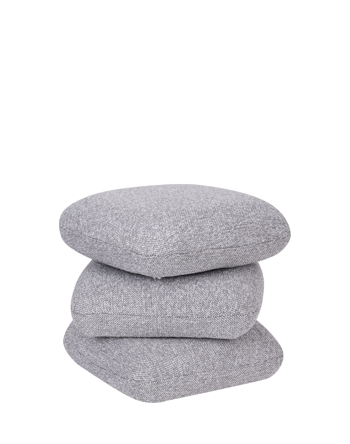 nowoczesna pufa obrotowa vario do salonu, szara