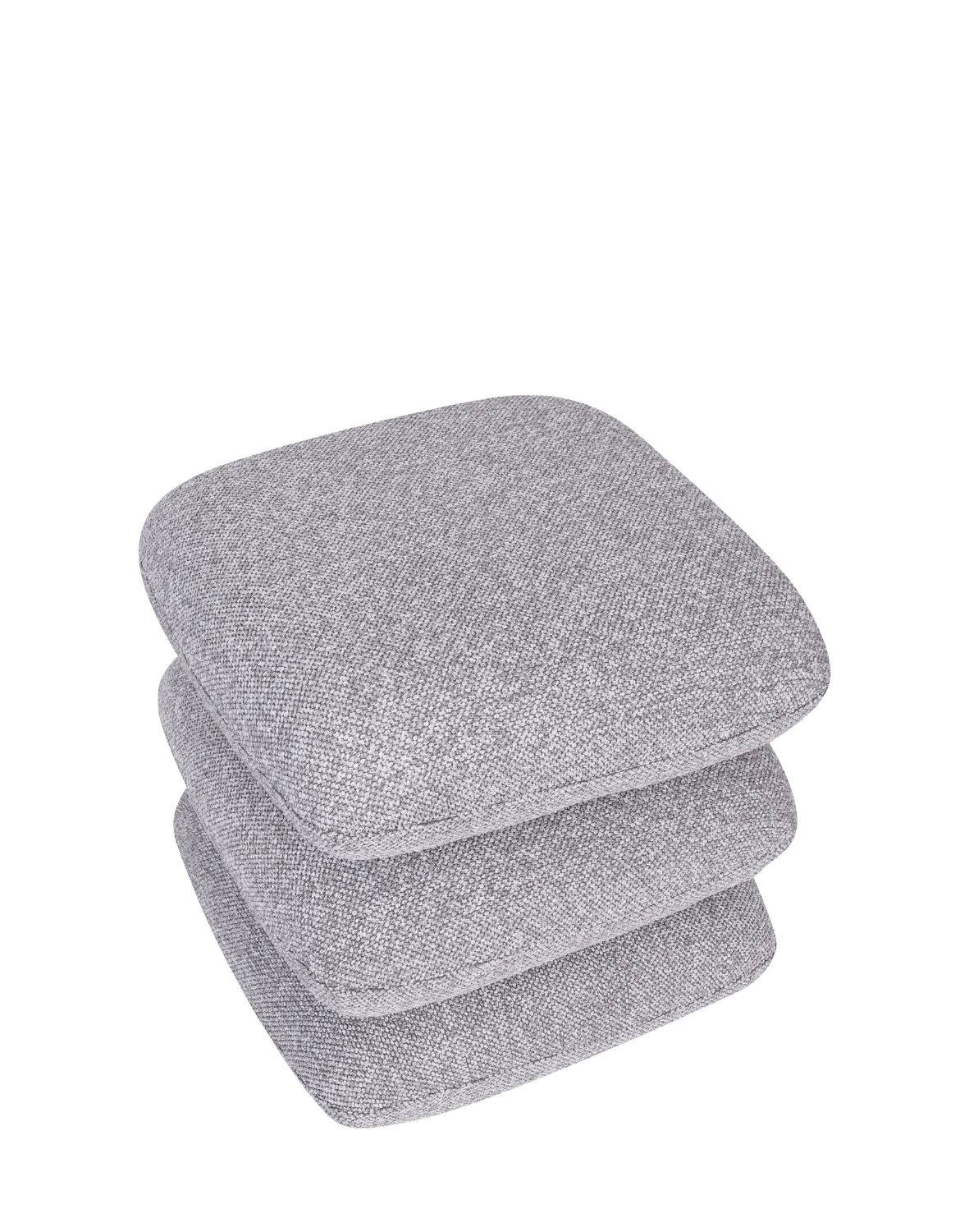 nowoczesna pufa obrotowa vario do salonu, szara