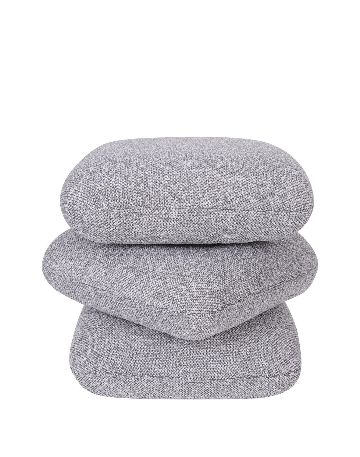 nowoczesna pufa obrotowa vario do salonu, szara