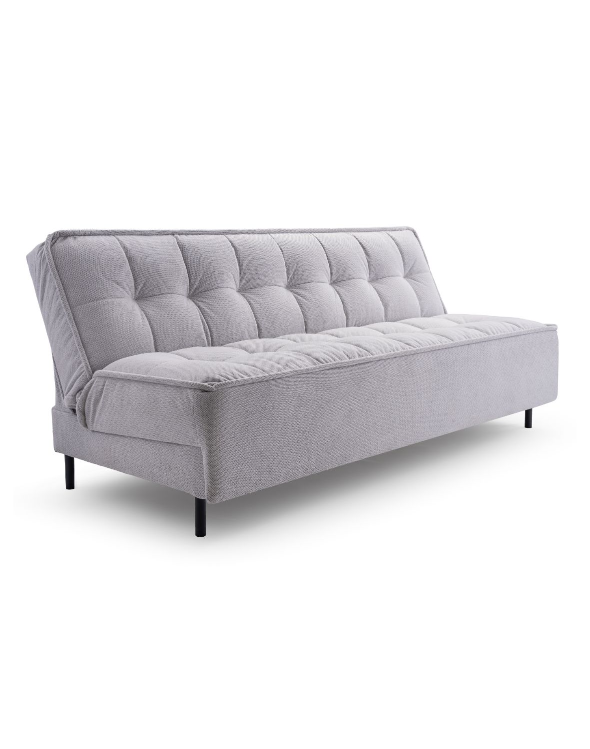 szara wersalka dwuosobowa z funkcją spania jagna