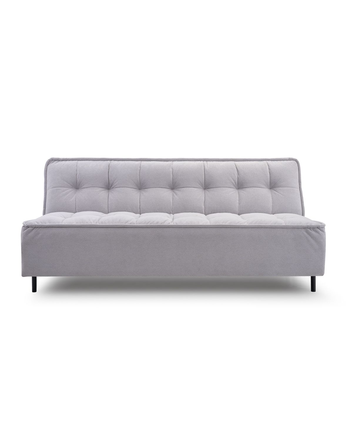 szara wersalka dwuosobowa z funkcją spania jagna