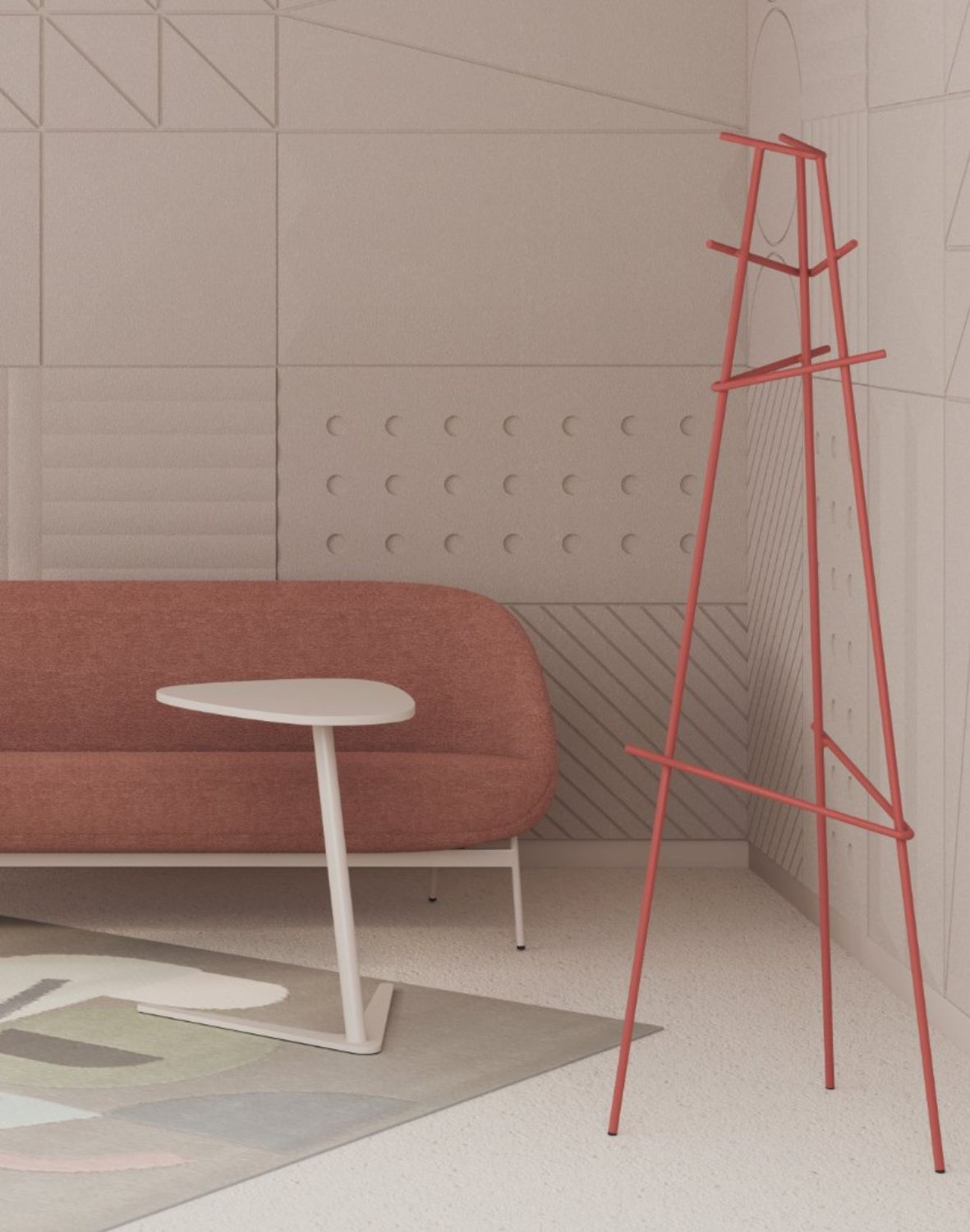 Wieszak stojący na ubrania Dessi V