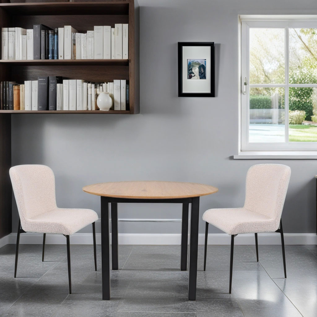 krzesło willow boucle białe