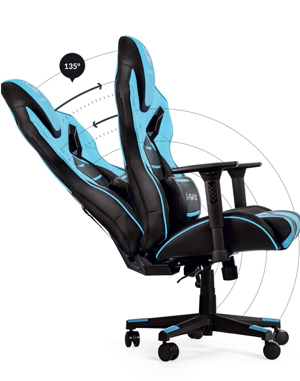 x-fighter-czarno-niebieski