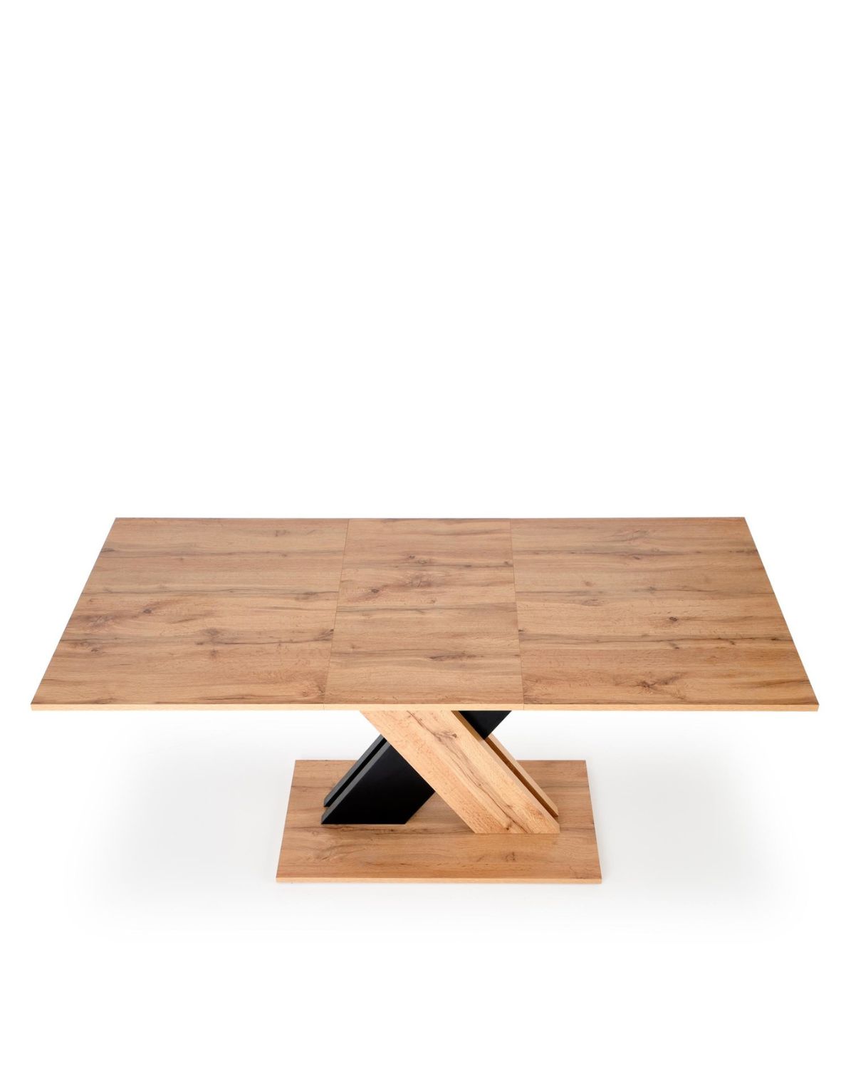 stół rozkładany xarelto (130–175x85 cm), dąb wotan - czarny