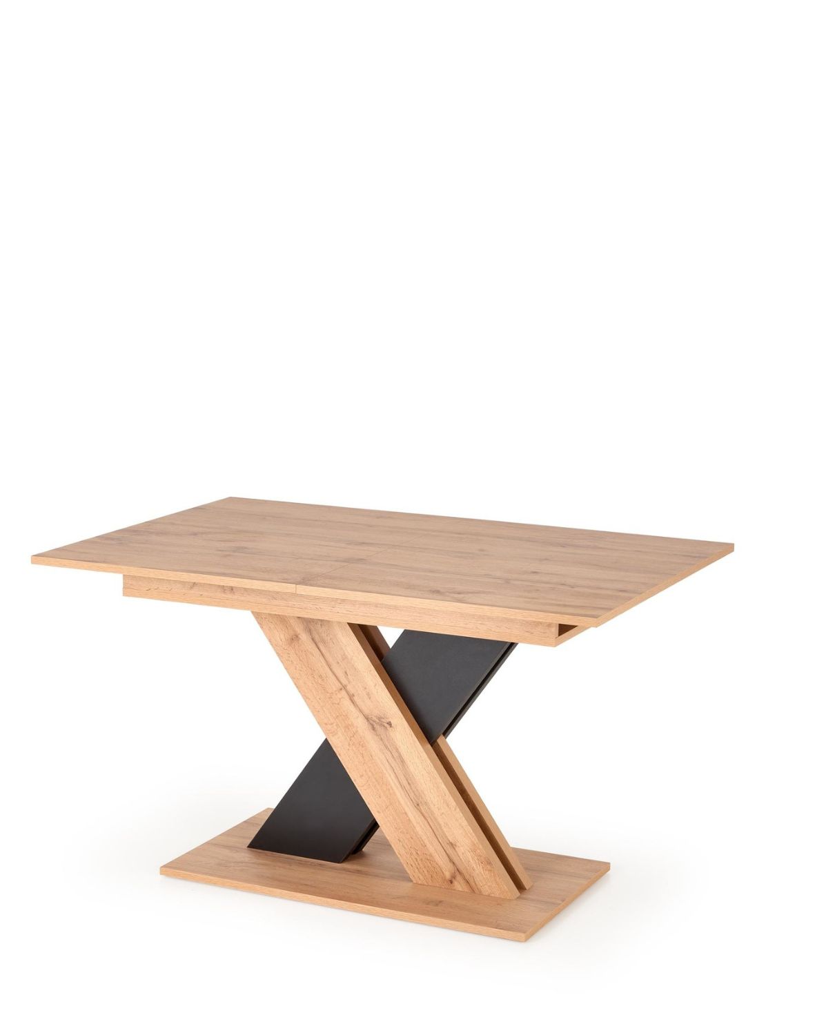 stół rozkładany xarelto (130–175x85 cm), dąb wotan - czarny