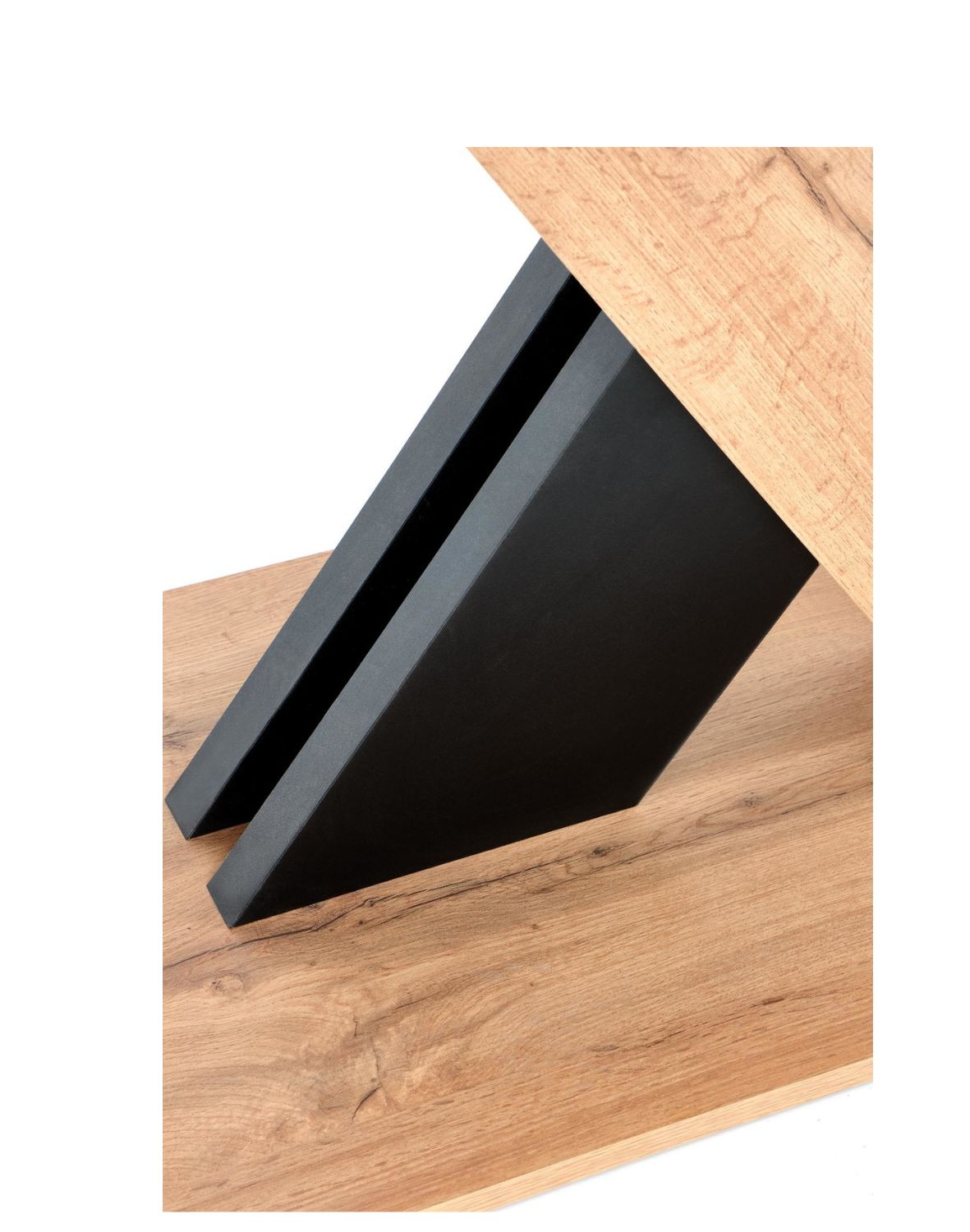 stół rozkładany xarelto (130–175x85 cm), dąb wotan - czarny