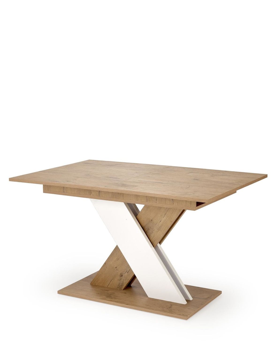 stół rozkładany xarelto (130–175x85 cm), dąb lancelot - biały