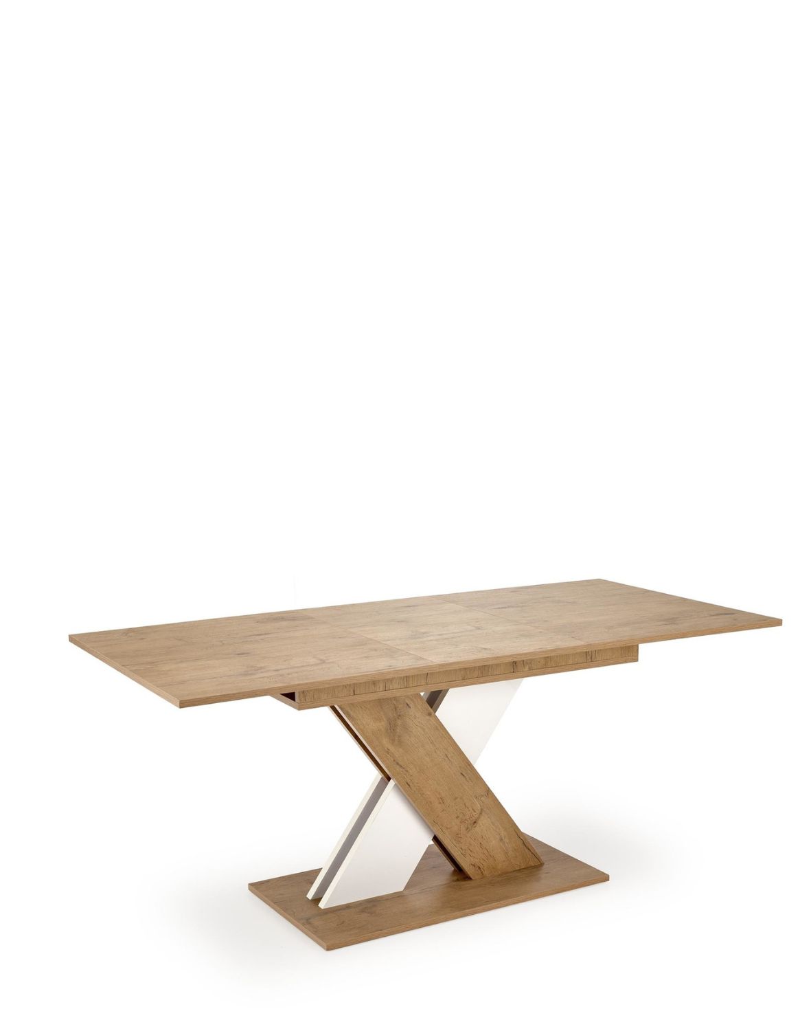 stół rozkładany xarelto (130–175x85 cm), dąb lancelot - biały