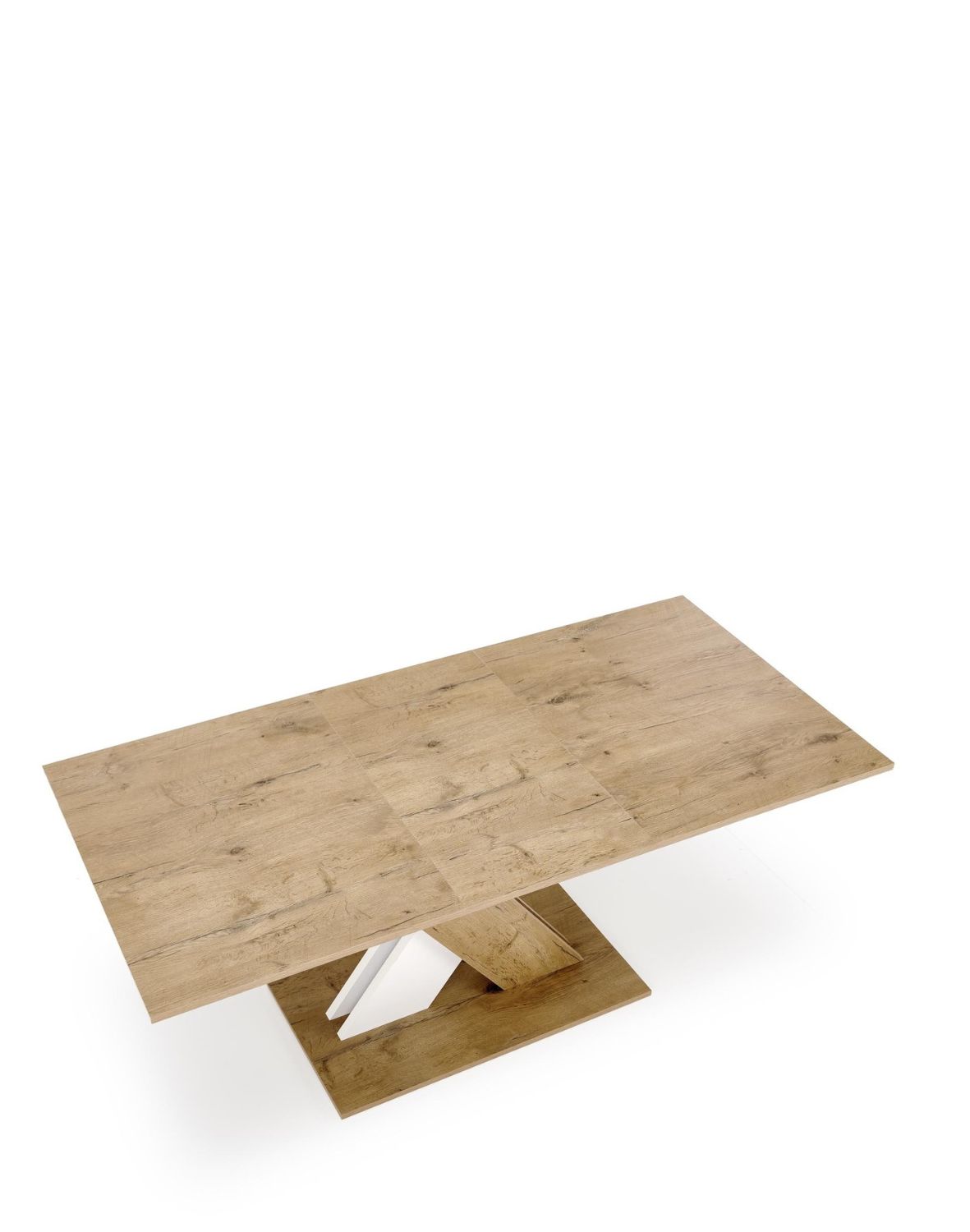 stół rozkładany xarelto (130–175x85 cm), dąb lancelot - biały