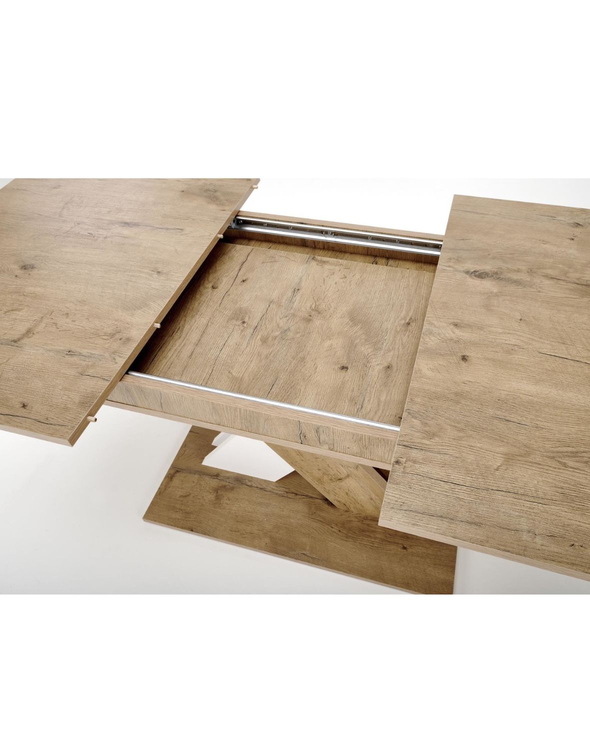 stół rozkładany xarelto (130–175x85 cm), dąb lancelot - biały