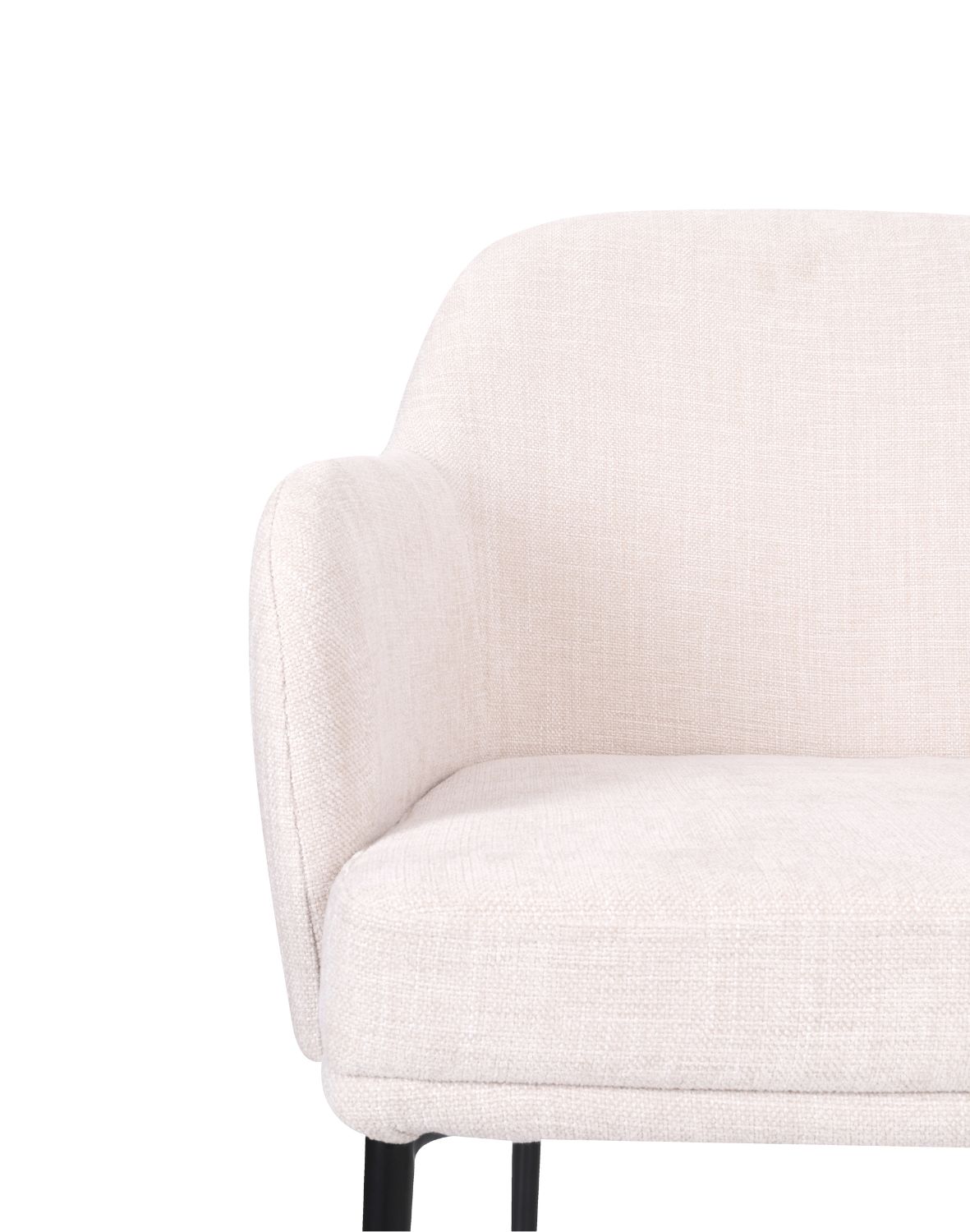 krzesło zafiro black z podłokietnikami, beżowe (s2441)