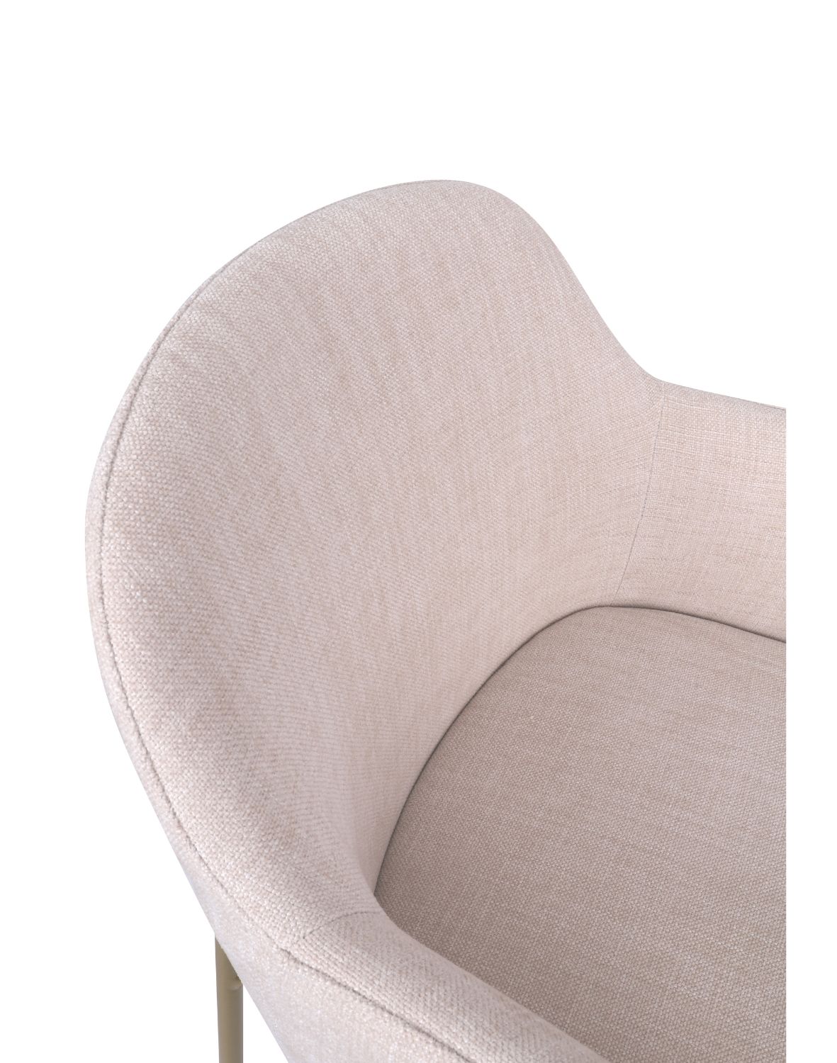 krzesło zafiro arm gold z podłokietnikami, beżowe (S2441)